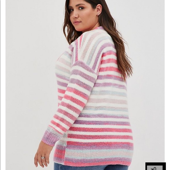 Button Cardi torrid plus 3 cozy bright unique - Picture 2 of 4